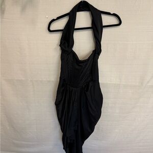 House of CB Black Halter Dress